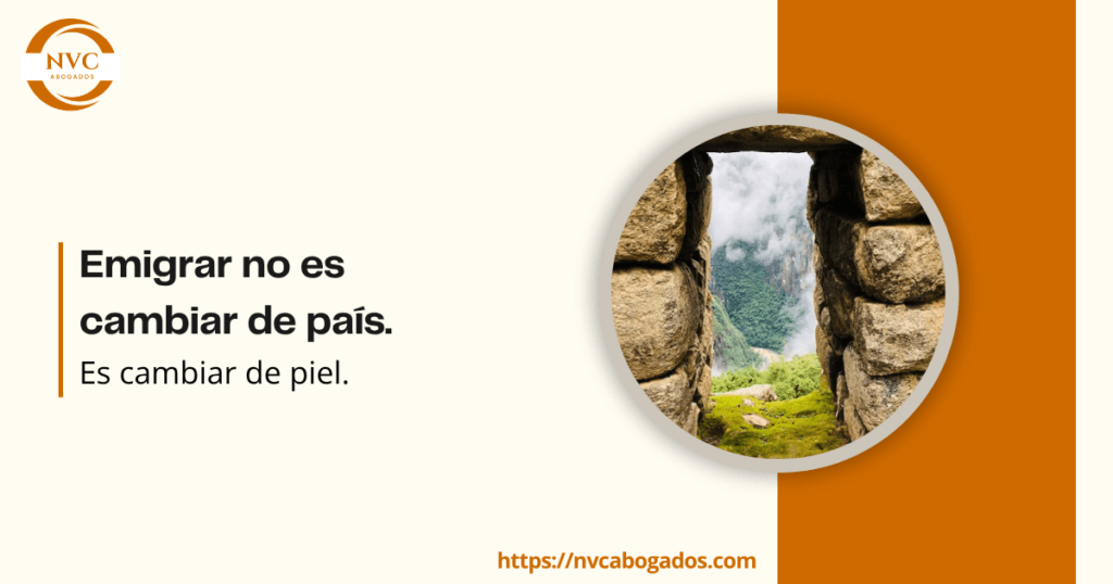 Emigrar no es cambiar de país